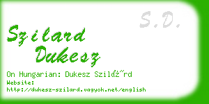 szilard dukesz business card